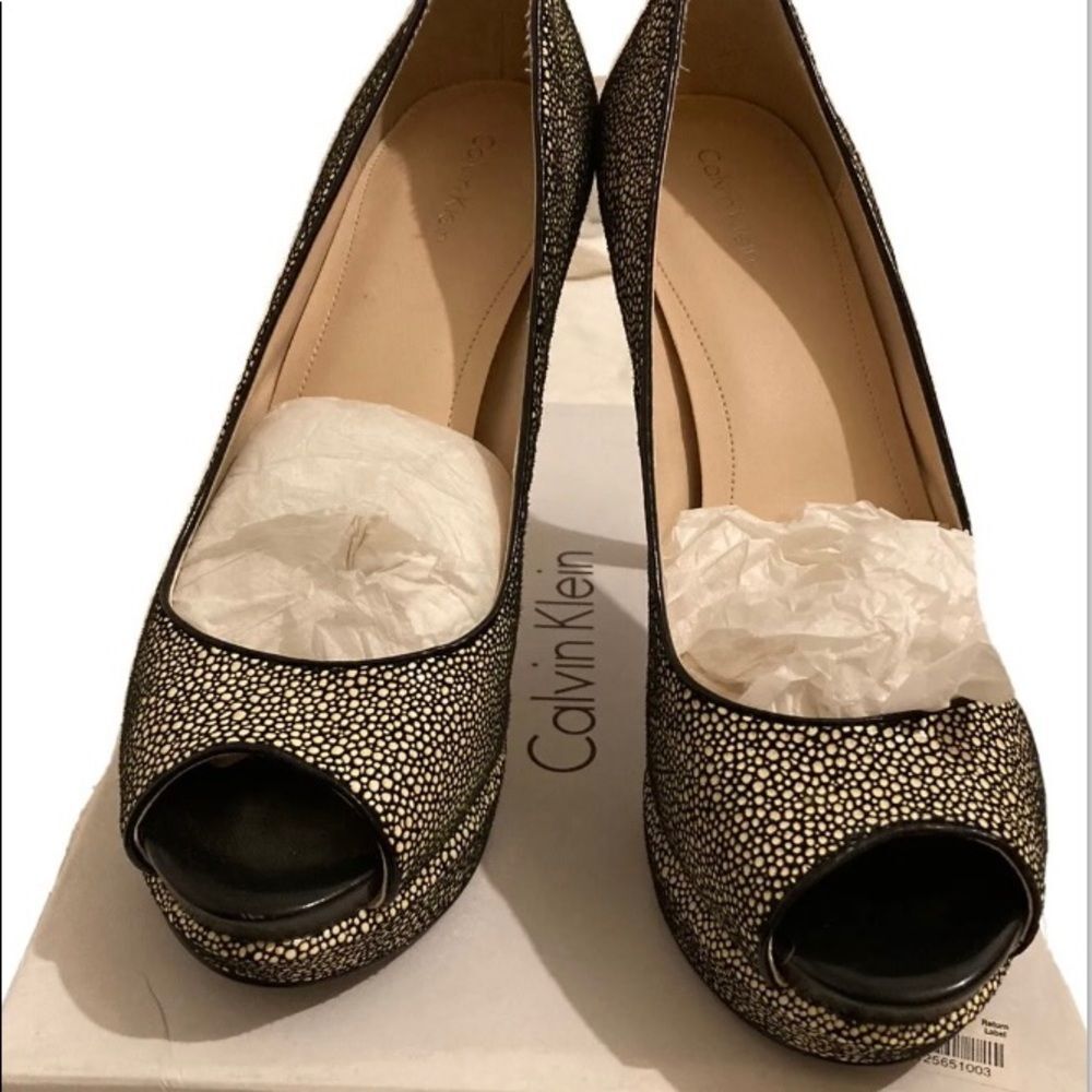 Calvin Klein CK Arielle Stingray leather platform